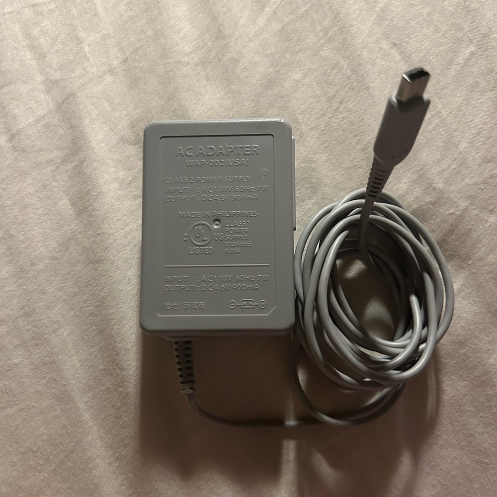 3DS AC Adapter with Cable